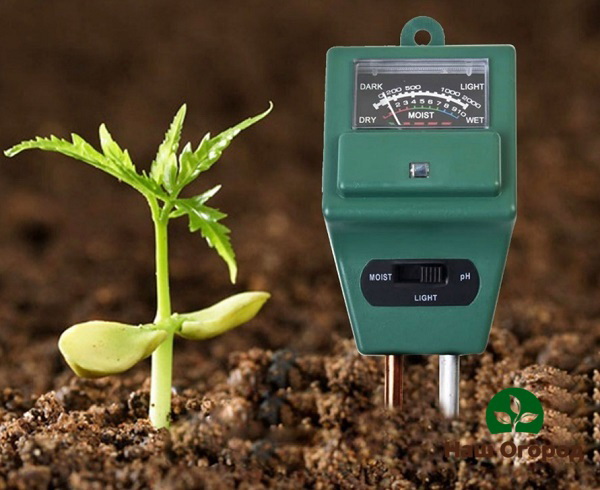 Preparation for determining the acidity of the soil