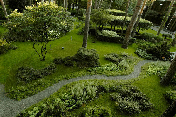 planejamento de jardins no local